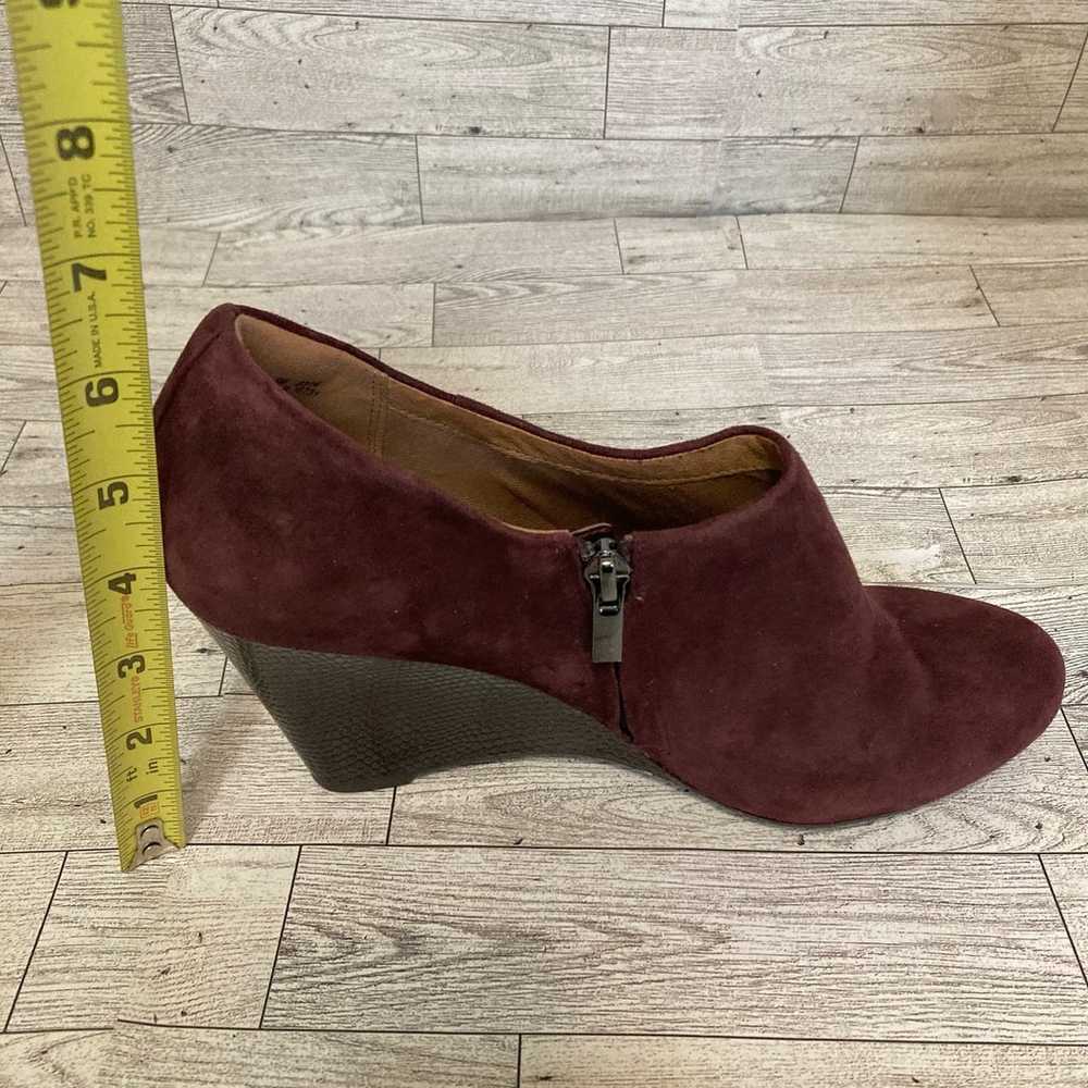 Clarks Artisan Ankle Booties 9M Burgundy Purity F… - image 9