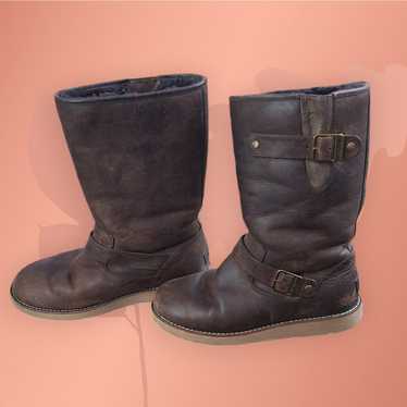 UGG Australia Brown Leather Boots