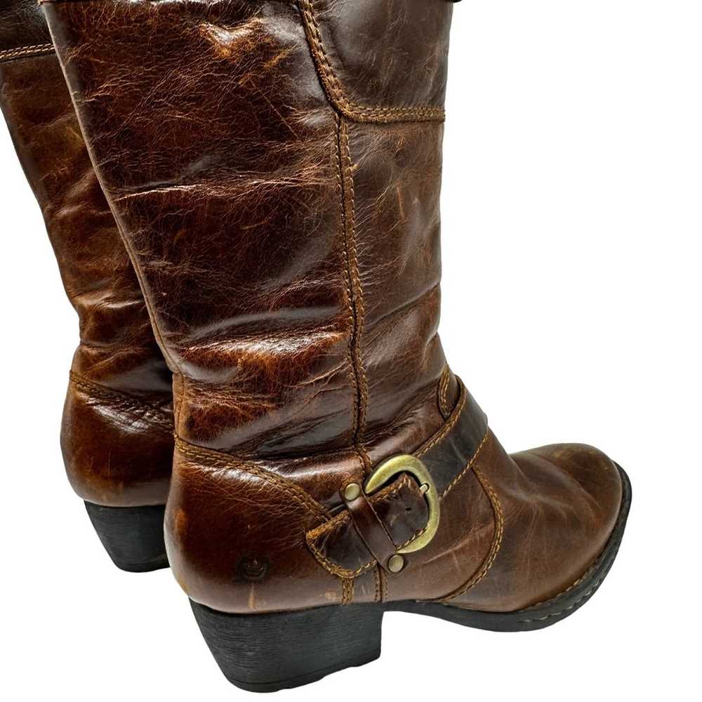 Born Womens Brown Leather Tall Knee Shearling Boo… - image 8