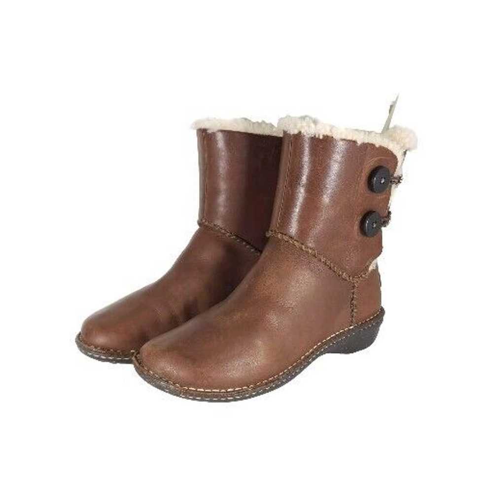 UGG Women's Lillie US10 Brown Leather Sheepskin L… - image 1