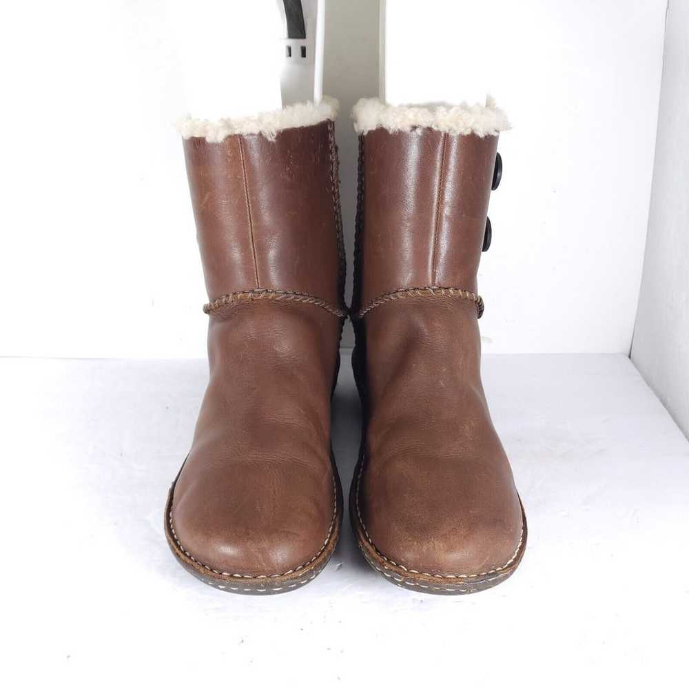 UGG Women's Lillie US10 Brown Leather Sheepskin L… - image 3