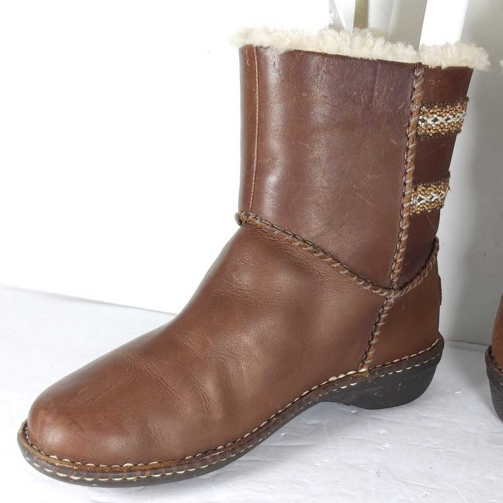 UGG Women's Lillie US10 Brown Leather Sheepskin L… - image 7