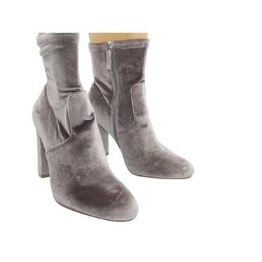 Steven Madden Gray Velvet Women Boots Size 9.5 Ed… - image 1