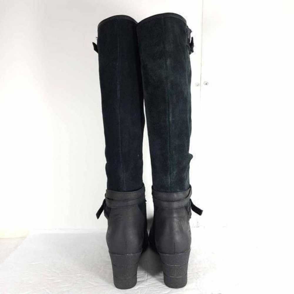 UGG Women's Leslie US7 Black Leather Suede Tall S… - image 10