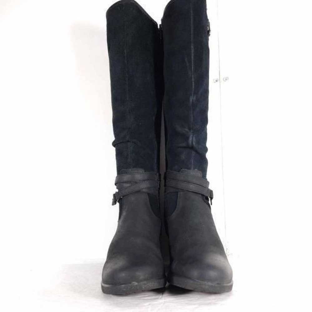 UGG Women's Leslie US7 Black Leather Suede Tall S… - image 3