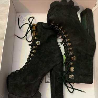 Jeffrey Campbell platform suede boots - image 1