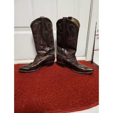 Dan Post Womens 9 M Cowboy Boots Lizard Leather Co