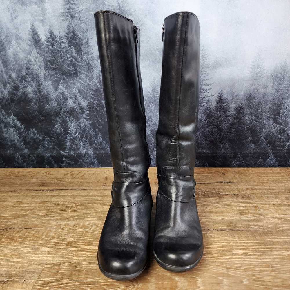 Clarks Wyld Polka Tall Black Leather Riding Boots… - image 3