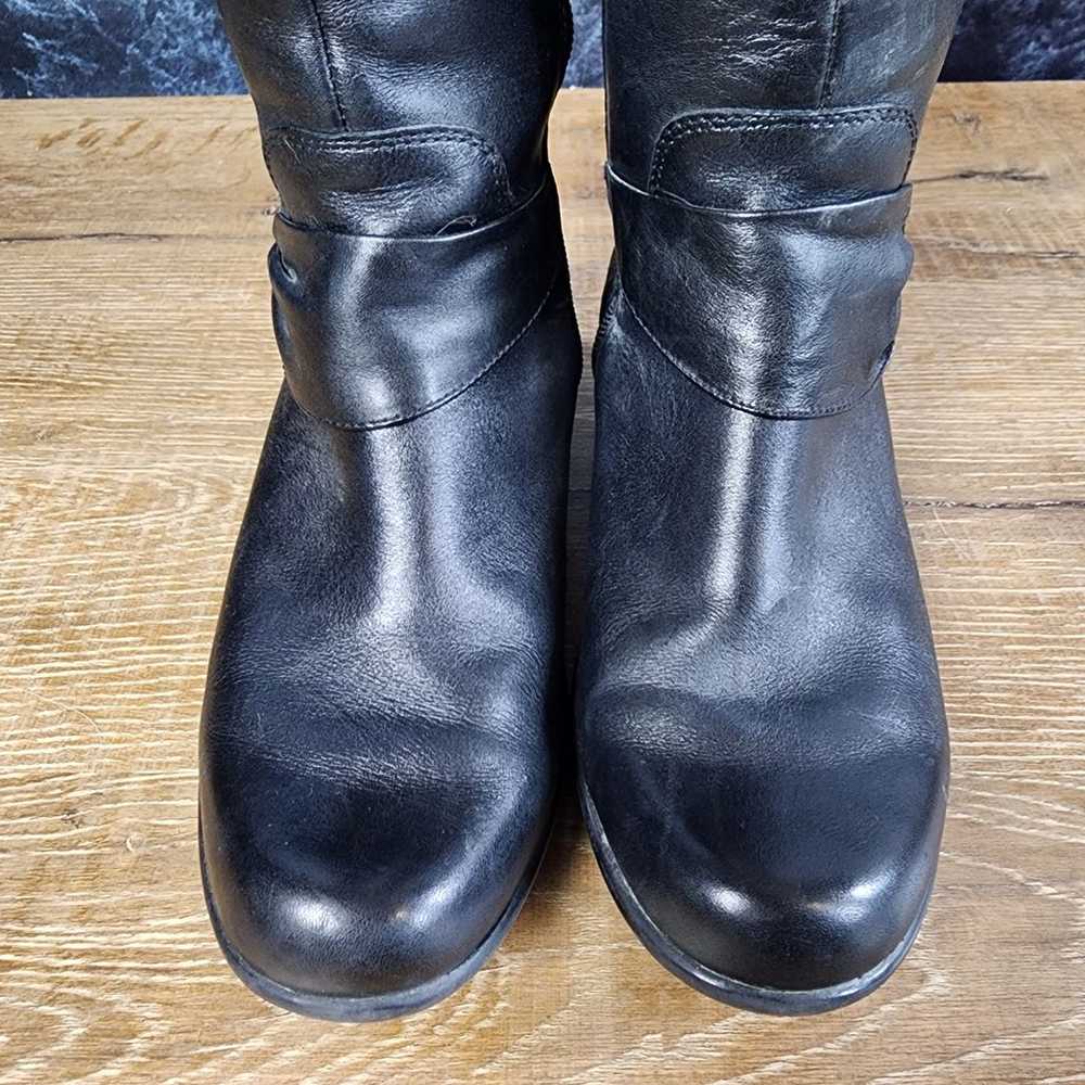 Clarks Wyld Polka Tall Black Leather Riding Boots… - image 4