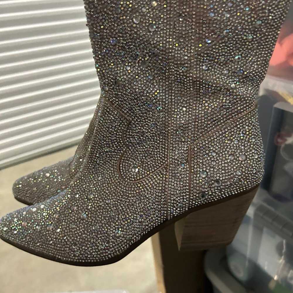 Rhinestone boots from Arula NWOT size 8.5 - image 1