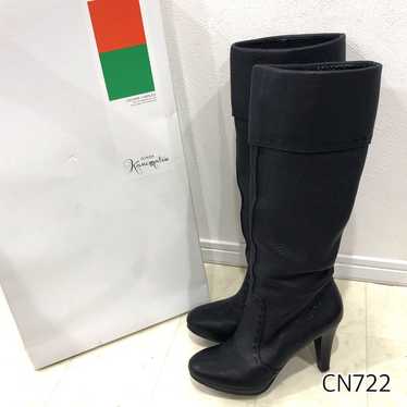 Ginza Kanematsu Stitch Design High Heel Long Boot… - image 1