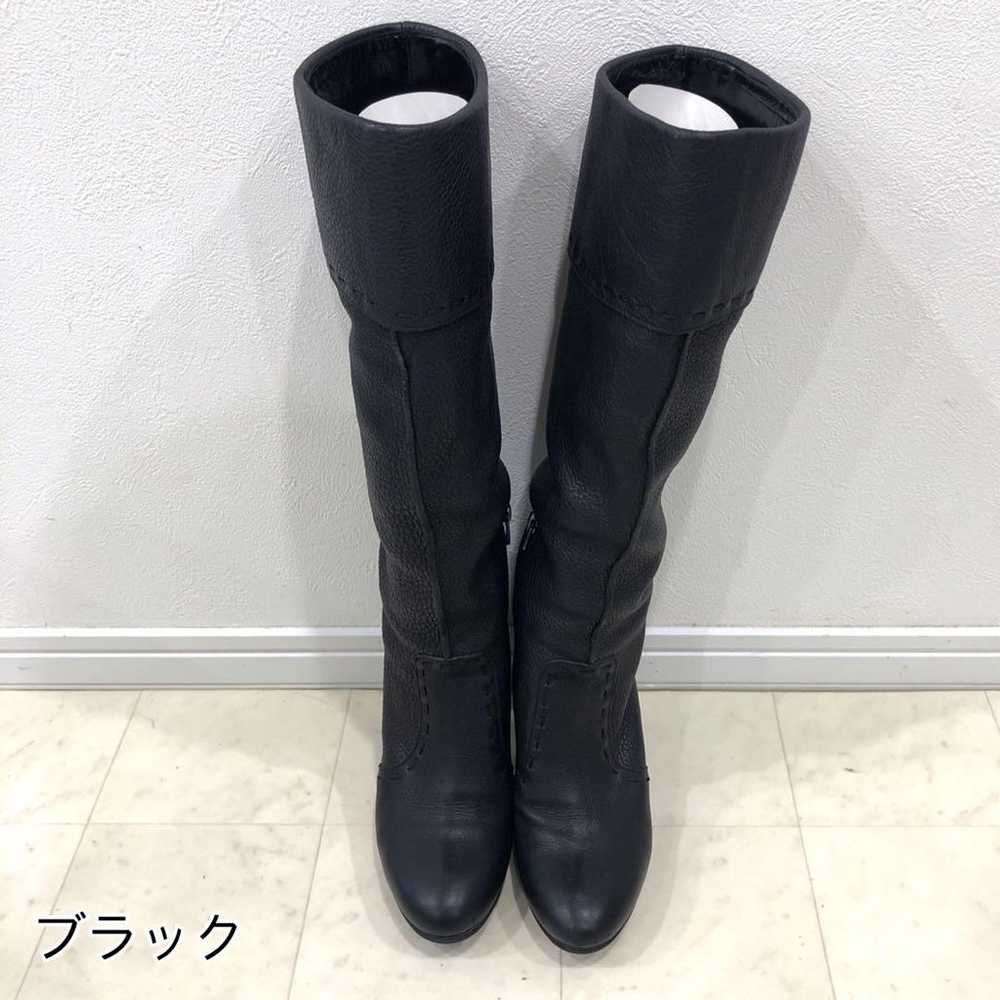 Ginza Kanematsu Stitch Design High Heel Long Boot… - image 3