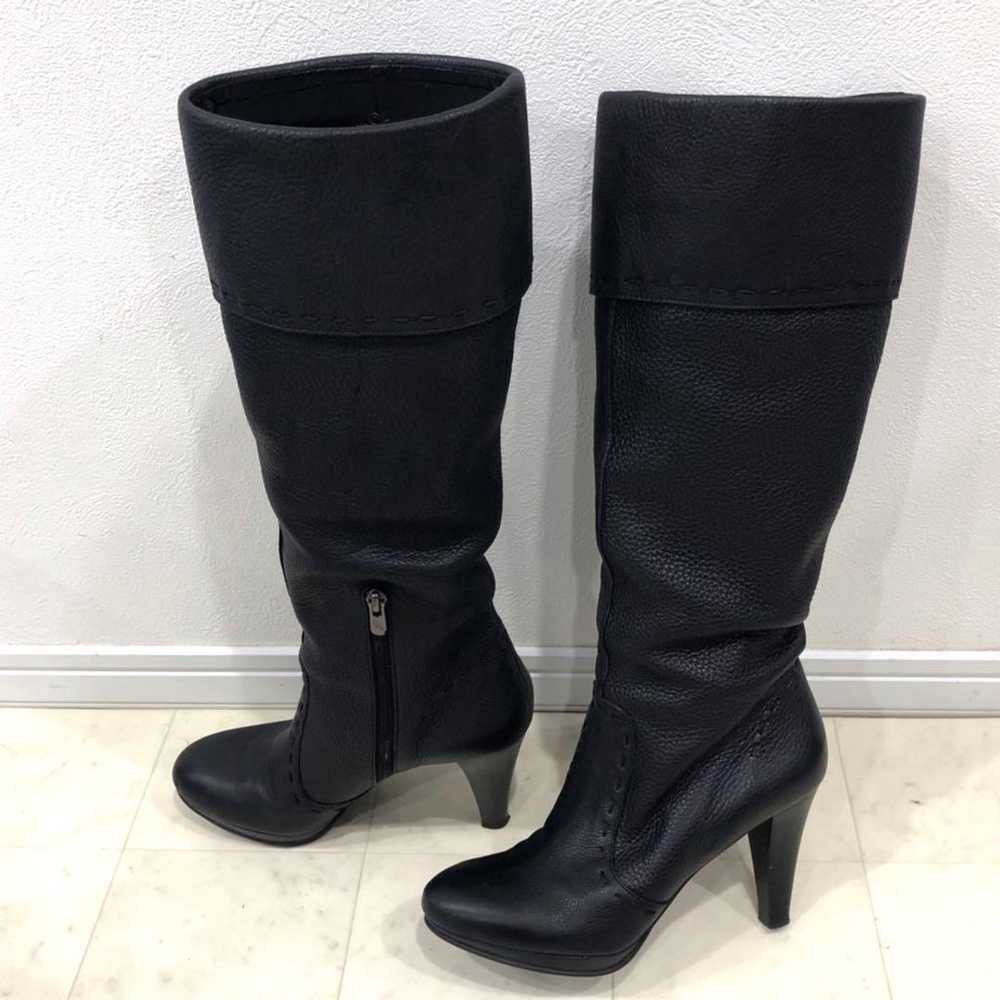 Ginza Kanematsu Stitch Design High Heel Long Boot… - image 4