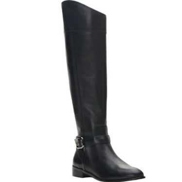 NWOT VINCE CAMUTO Black Ovarlym Round Toe Block H… - image 1