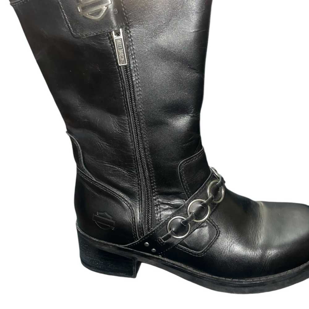 Harley Davidson  Women Helen  Black Leather Boots… - image 4