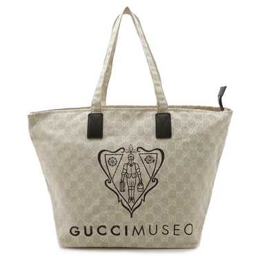 Gucci Gucci Gucci Museo GG Canvas Leather Tote Ba… - image 1