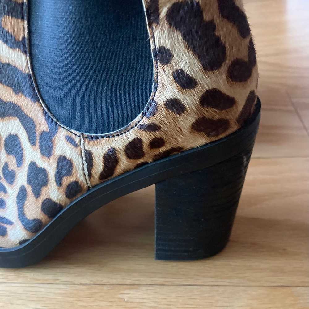 Cheetah print faux fur booties - image 3