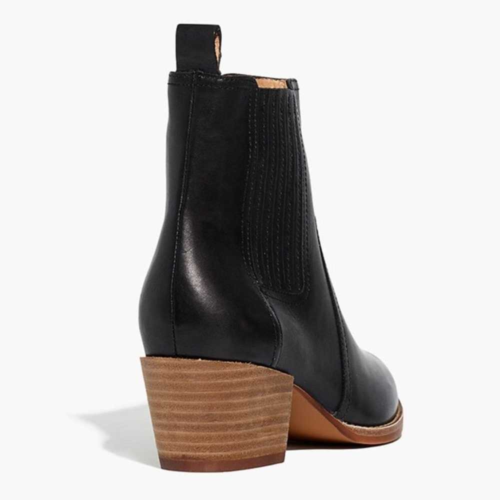 NEW Madewell The Western Ankle Boot in Black Leat… - image 3