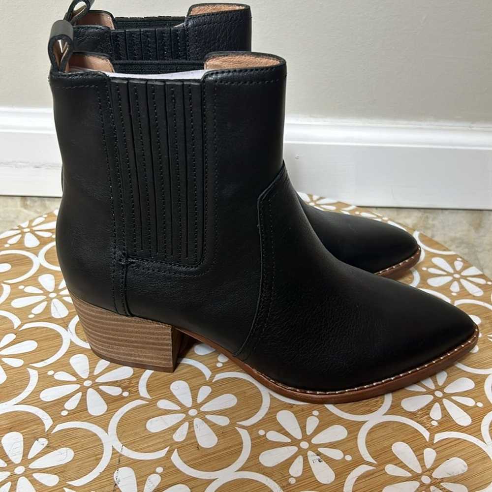 NEW Madewell The Western Ankle Boot in Black Leat… - image 5