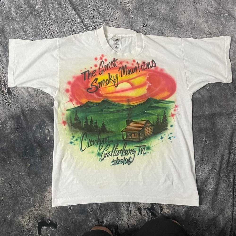 Fruit Of The Loom 1996 smokey mountains white and - image 1