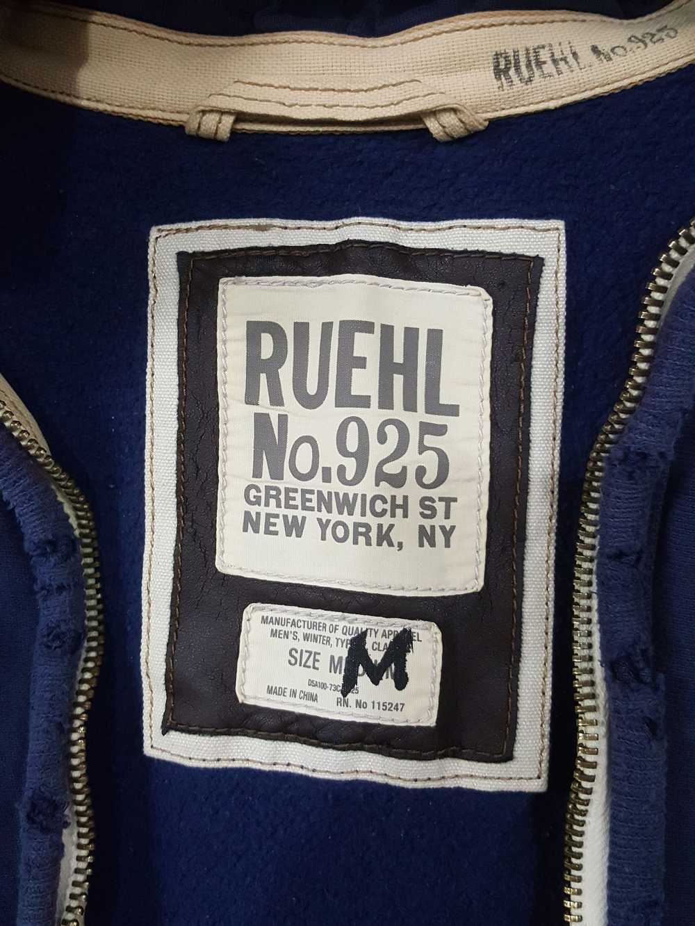 Ruehl No. 925 Ruehl 925 Distressed Blue NYC Hoodi… - image 7