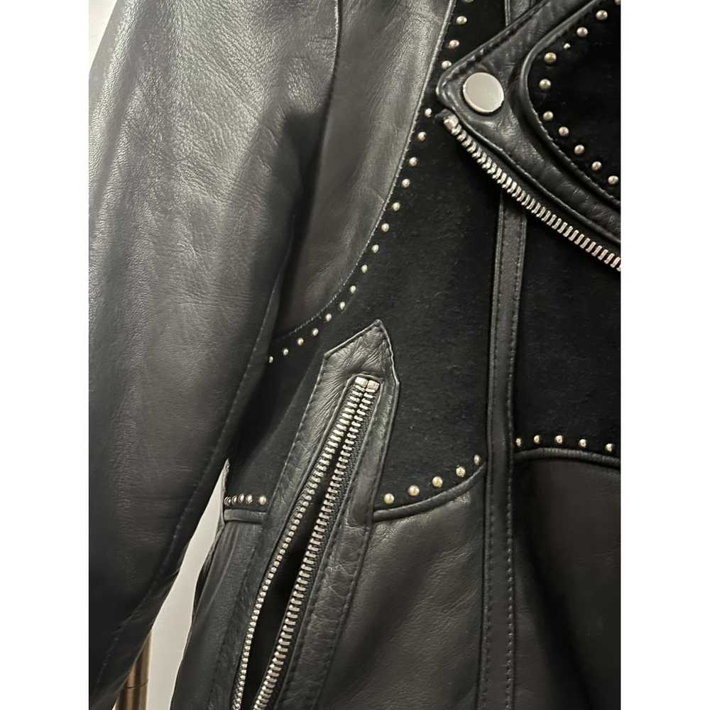 Claudie Pierlot Leather biker jacket - image 3