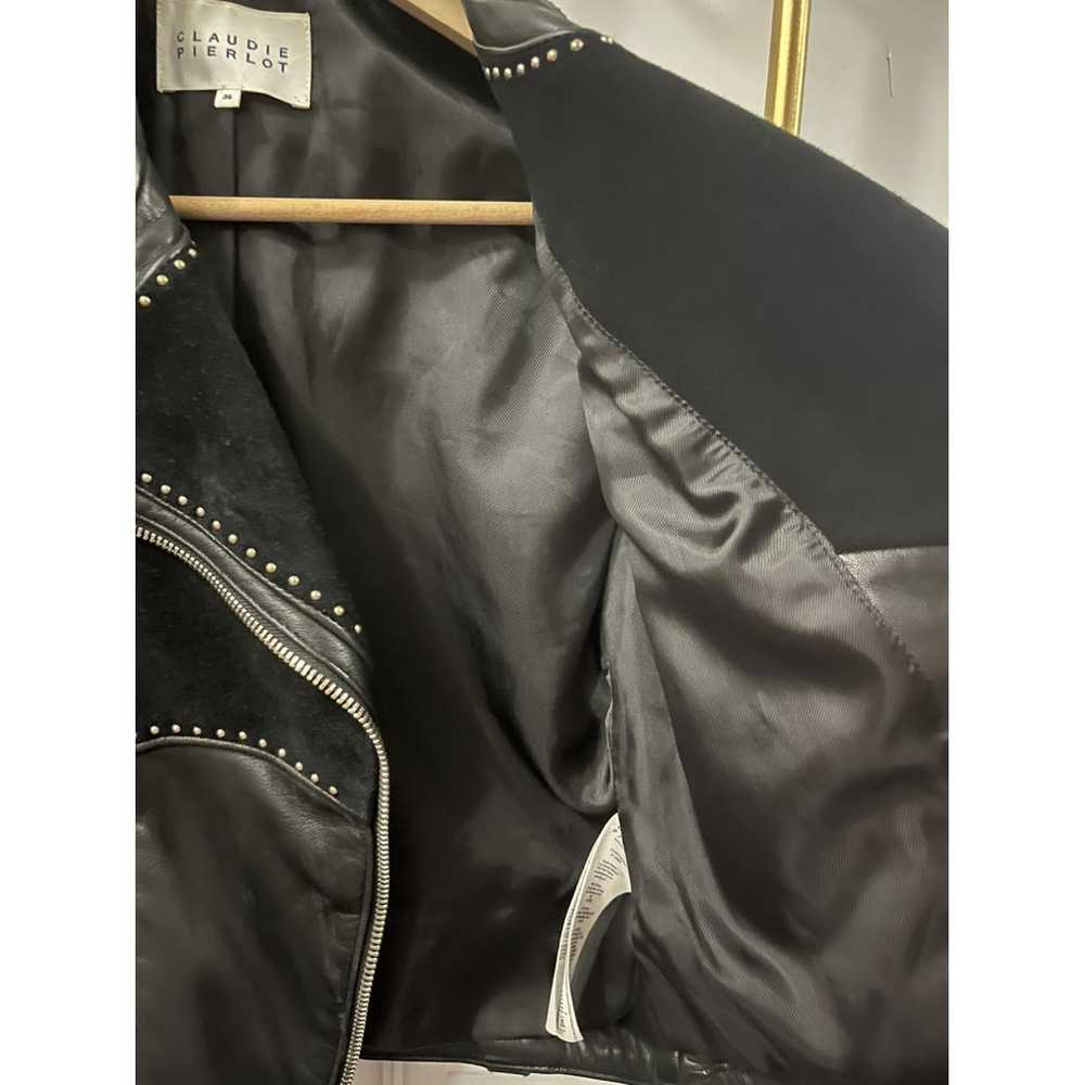 Claudie Pierlot Leather biker jacket - image 6