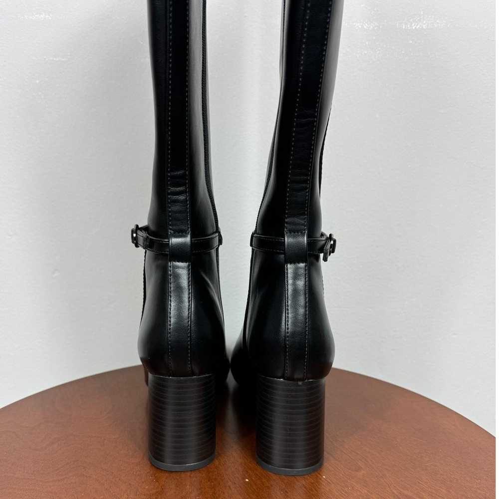 Anne Klein Brenice Tall Boots in Black Faux Leath… - image 7