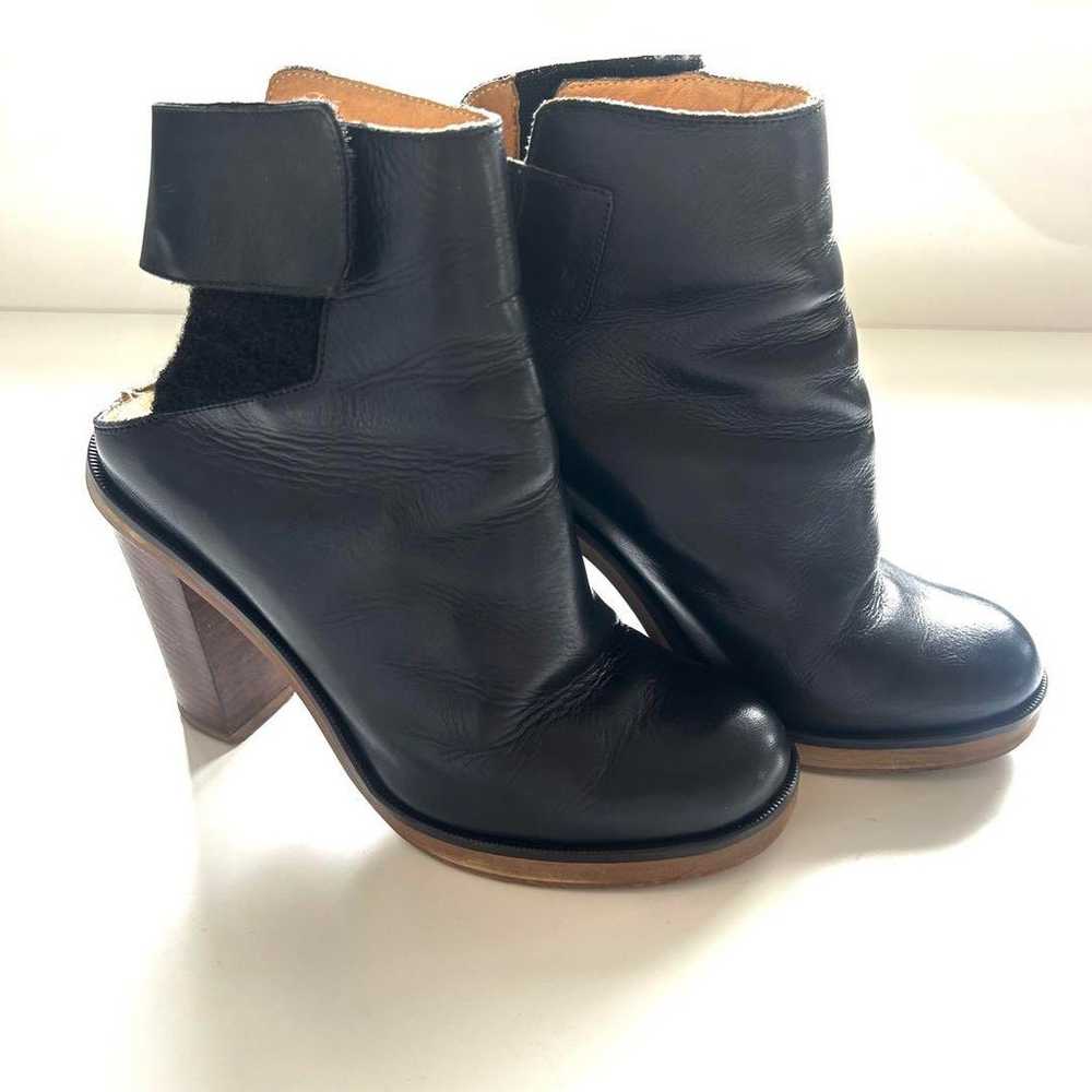 MM6 Maison Margiela Leather Boots Black Size 35 - image 3