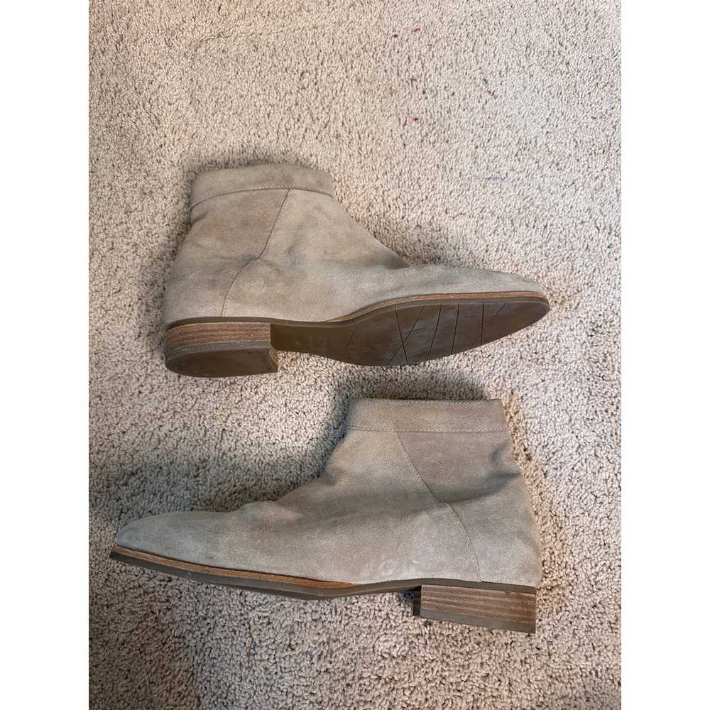 Aquatalia Light Khaki Brown Suede Booties - image 2