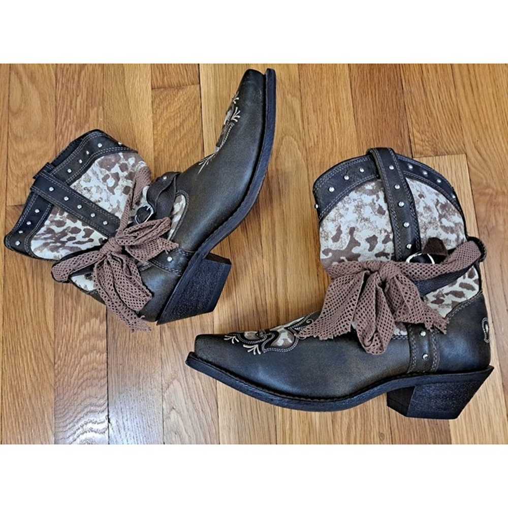 Rockin Country Women's Size 8M Cowgirl Boots Anim… - image 2