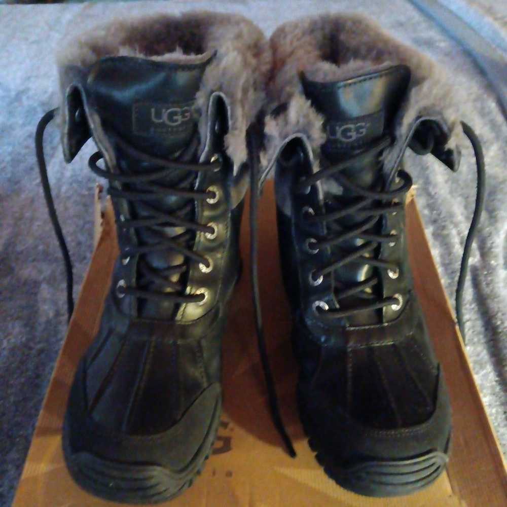 UGG Australia Black Leather Boots - image 2