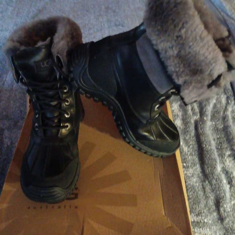 UGG Australia Black Leather Boots - image 3