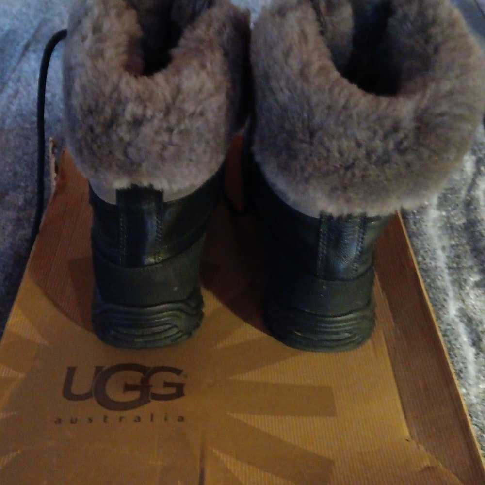 UGG Australia Black Leather Boots - image 4