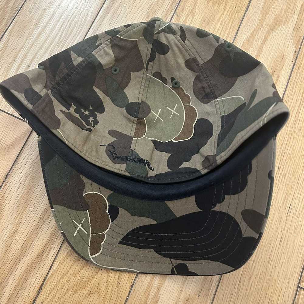 Bape Bape Kaws Camo Baseball Cap Green Camo Medium - image 2