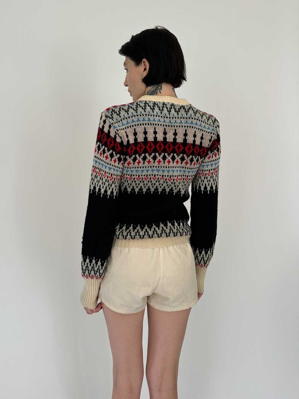 1960s Wool Campus Sweater - image 2