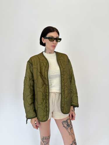 1990s Quilted Military Jacket Liner