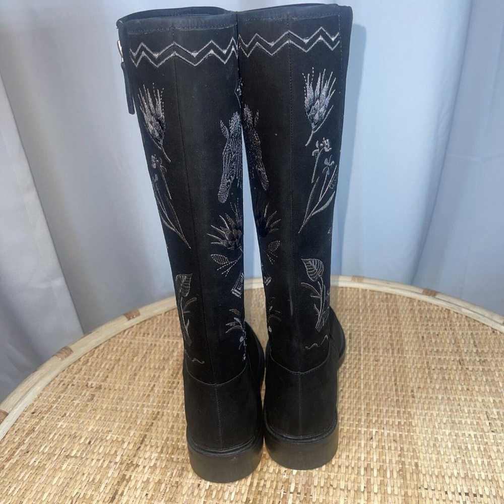 Johnny Was Watipaso Tall Embrodery Black Boot Sz 8 - image 7