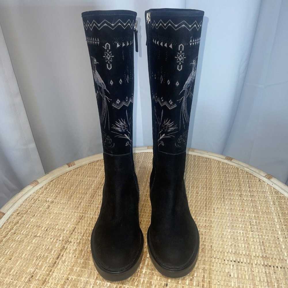 Johnny Was Watipaso Tall Embrodery Black Boot Sz 8 - image 8