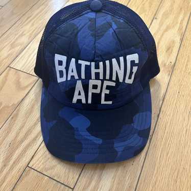 Bape Bape Baseball Cap Collage Logo Blue Camo - image 1