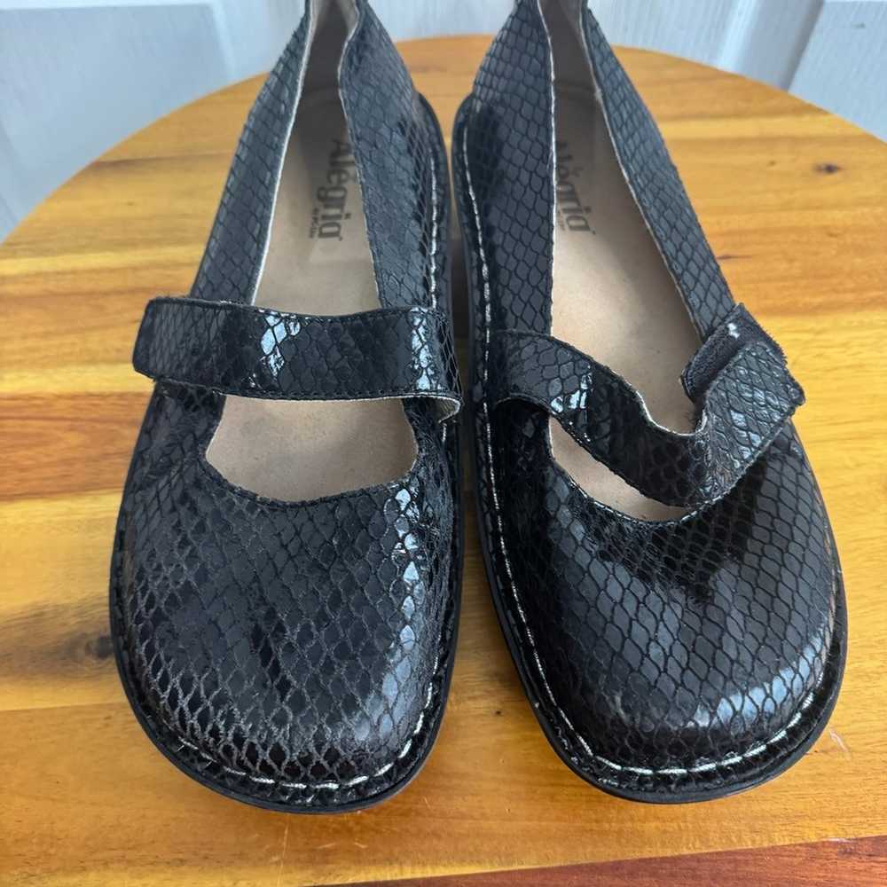 Algeria Feliz black snakeskin leather Mary Jane’s… - image 5