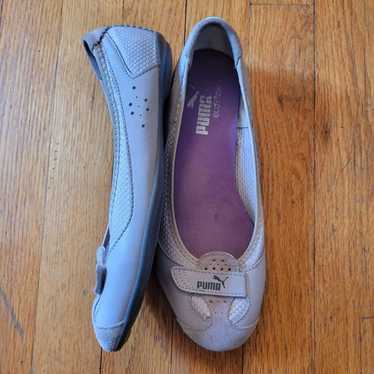 Puma 6.5 Ortholite Ballet Flats Comfort Silver Gr… - image 1