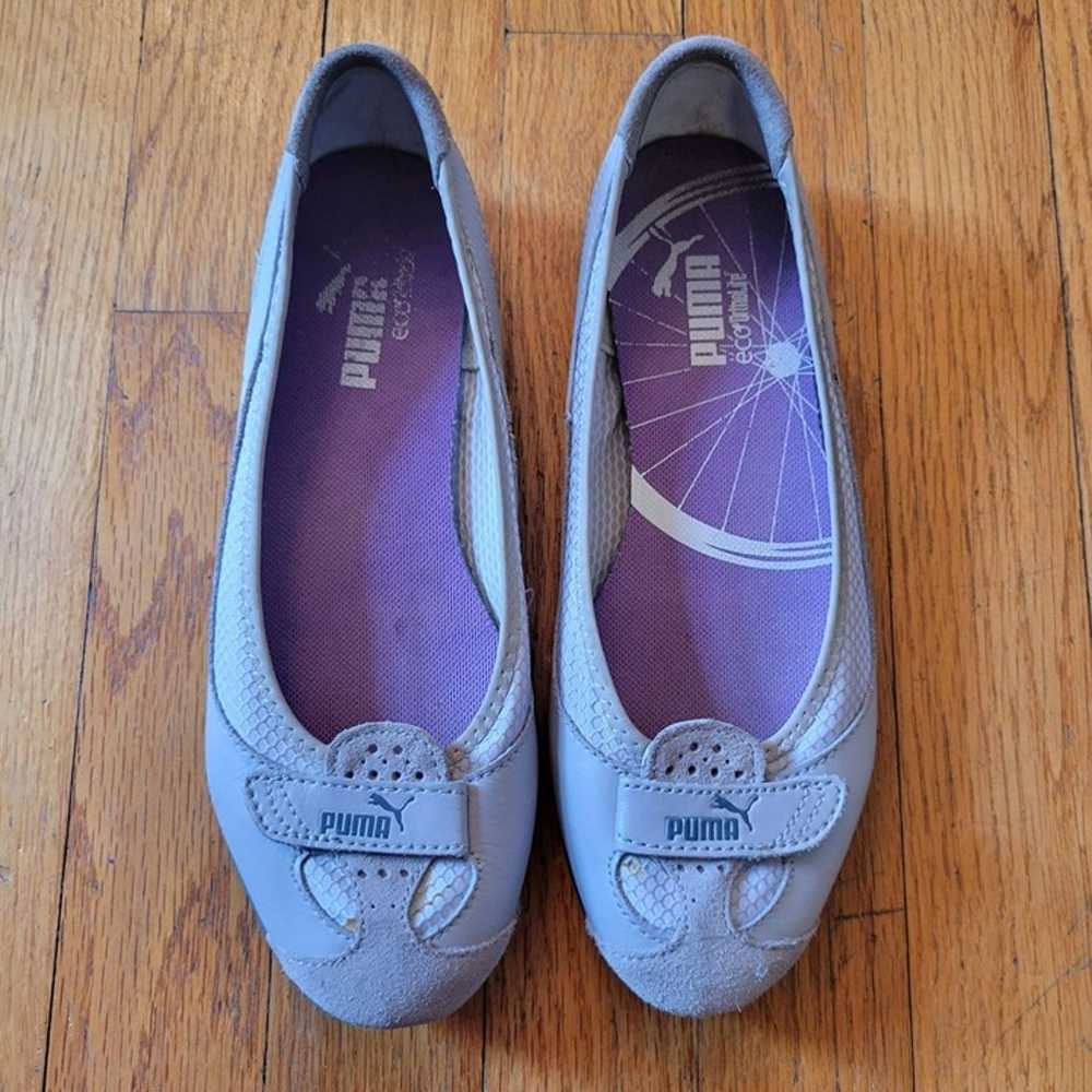 Puma 6.5 Ortholite Ballet Flats Comfort Silver Gr… - image 2