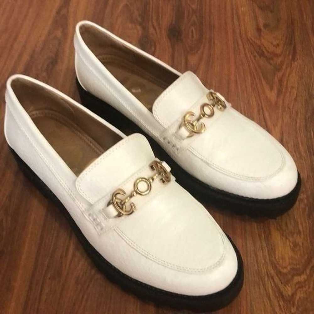 Circus Sam Edelman White loafer with gold hardwar… - image 1