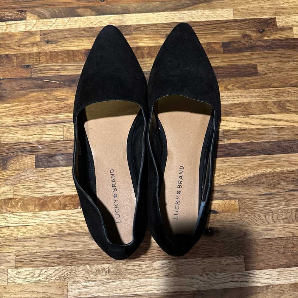 Lucky brand black flats size 10 - image 1