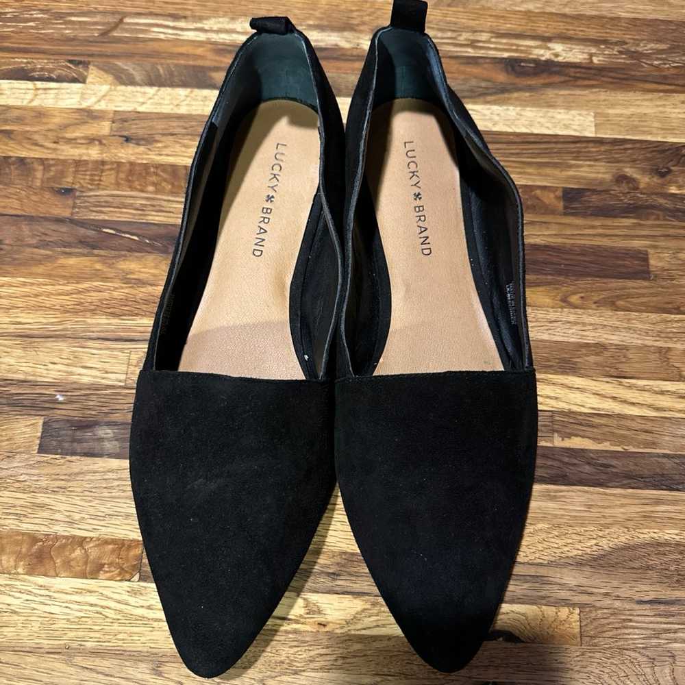 Lucky brand black flats size 10 - image 2