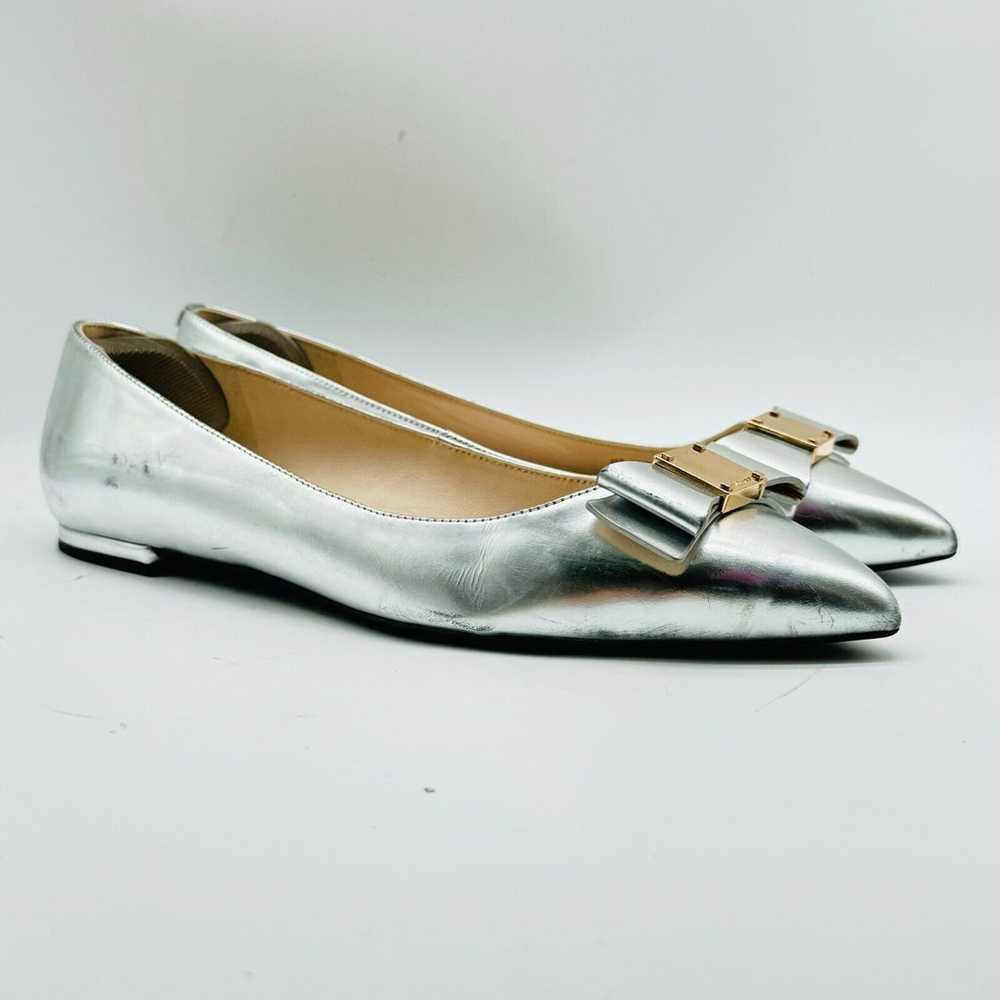 Cole Haan Shoes Womens 8 Silver Leather Ballet Fl… - image 2