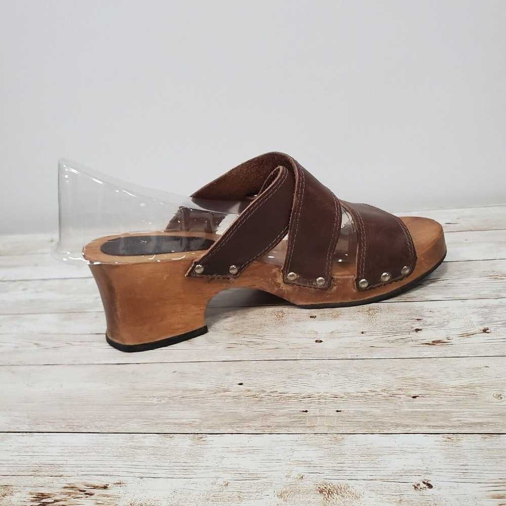 Y2K Candie's Wooden Chunky Heels w/Platform, VTG … - image 4