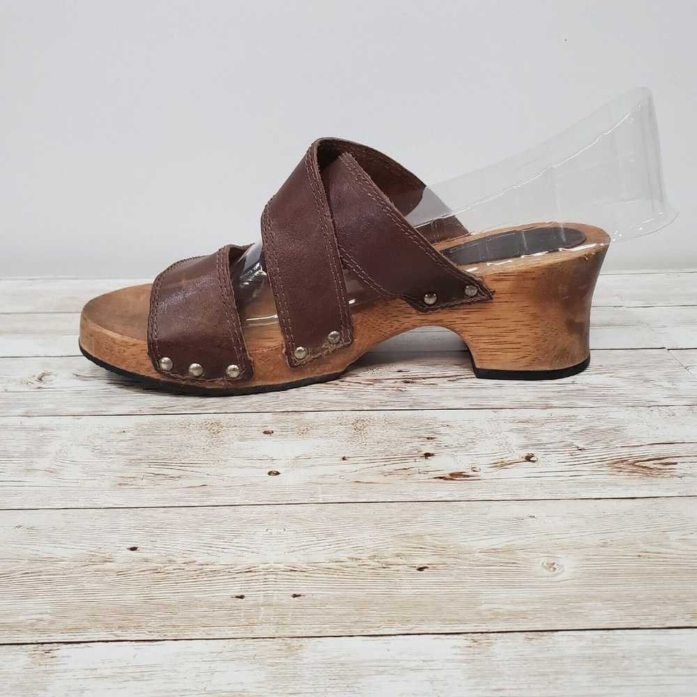 Y2K Candie's Wooden Chunky Heels w/Platform, VTG … - image 5