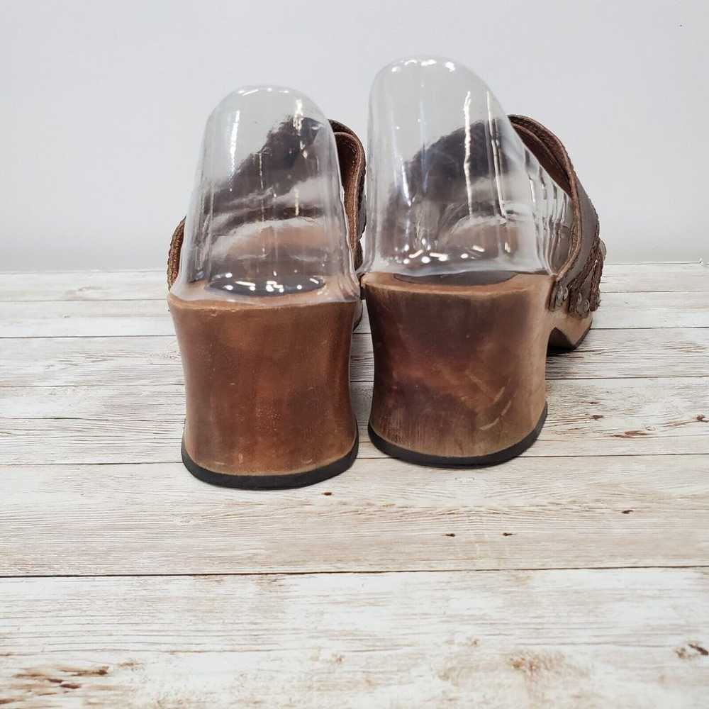 Y2K Candie's Wooden Chunky Heels w/Platform, VTG … - image 7